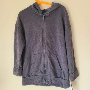 Art Class Boys Gray Zip Up Fleece Hoodie, Size 6